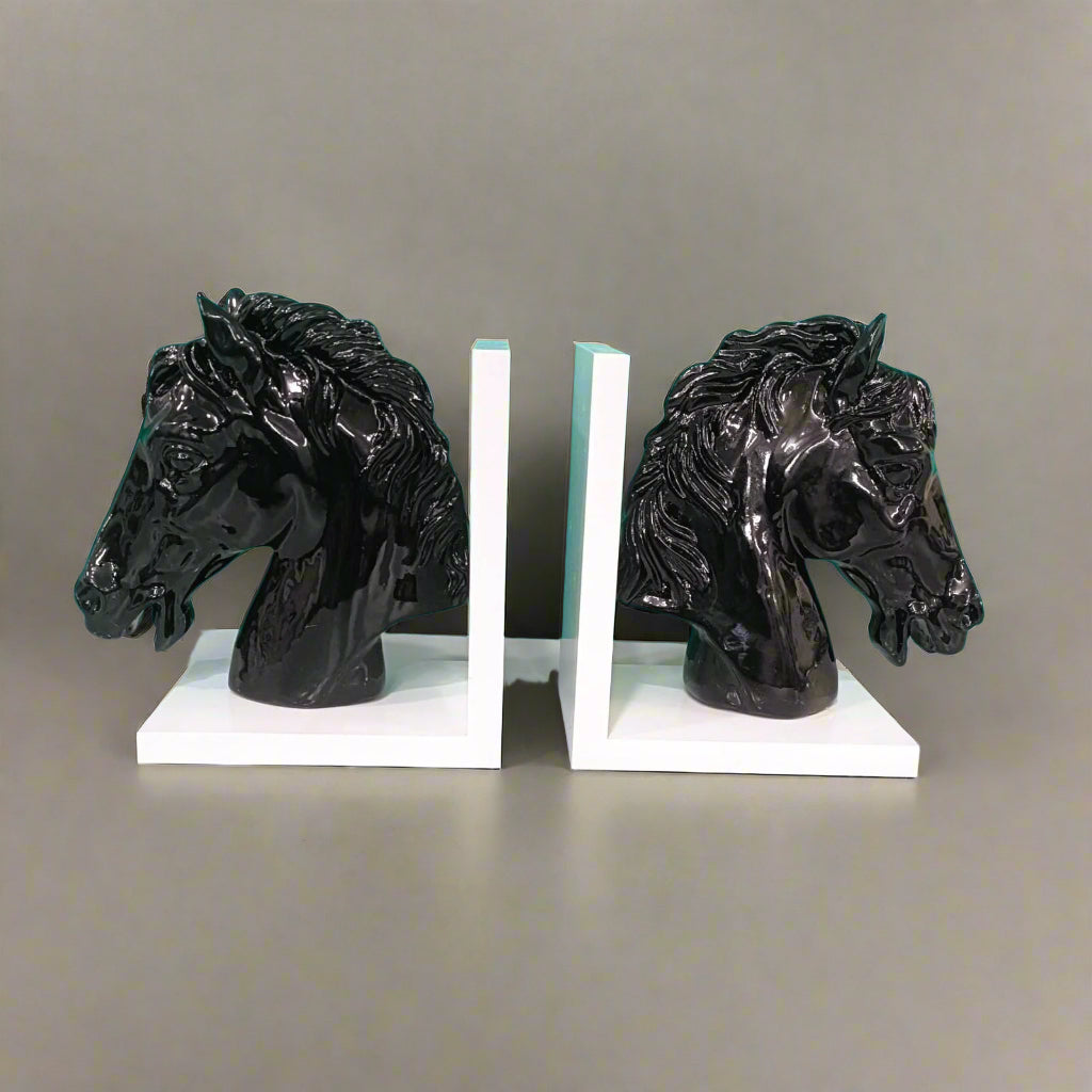 AUSTRALIAN WAR HORSE BOOKEND SCULPTURE